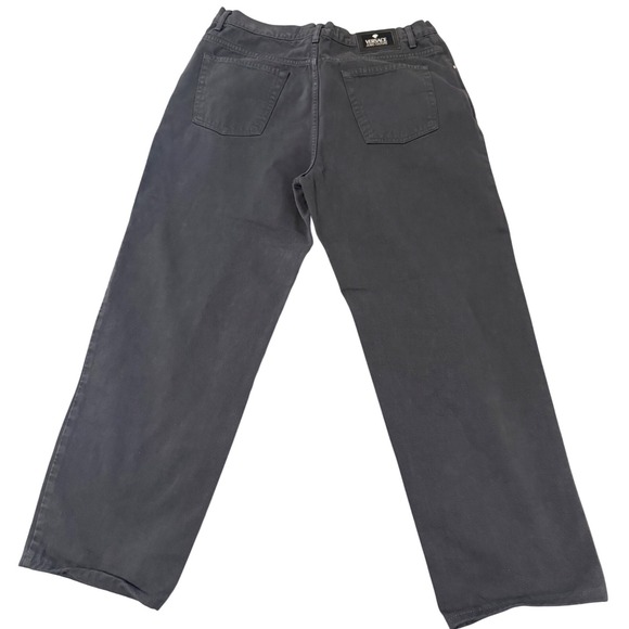 Versace Couture Black Denim Jeans VINTAGE 2002 Jeans! A NORMA DELLA LEGGE - Picture 11 of 13